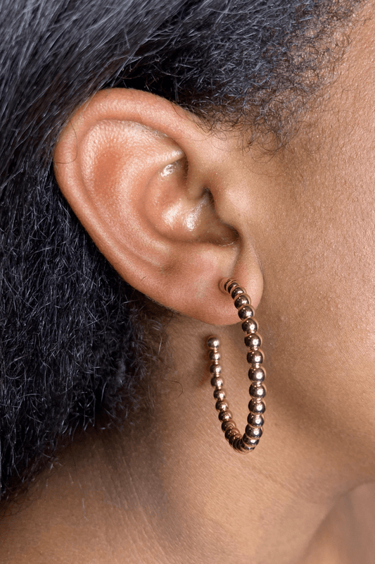 H&D Accessories Earrings It’s the Beads For Me Hoop Earrings