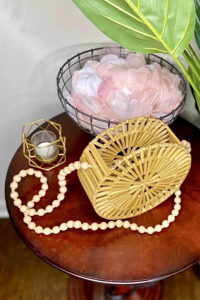 lee monet Around the Way Bamboo Shoulder Bag
