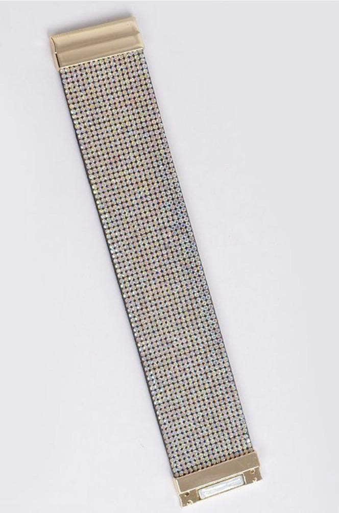 lee monet Gold Rhinestone Cuff Bracelet