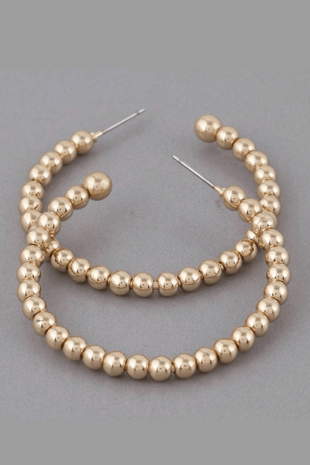 H&D Accessories Earrings It’s the Beads For Me Hoop Earrings