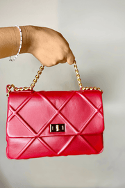 H&D Accessories Handbags Giselle Crossbody Bag (Dark Red)