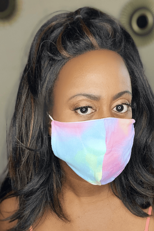 lee monet Adult Tie Dye Mask