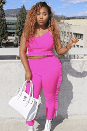 lee monet Fiesta Fuchsia Pink Pants Set