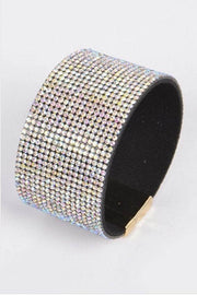 lee monet Gold Rhinestone Cuff Bracelet