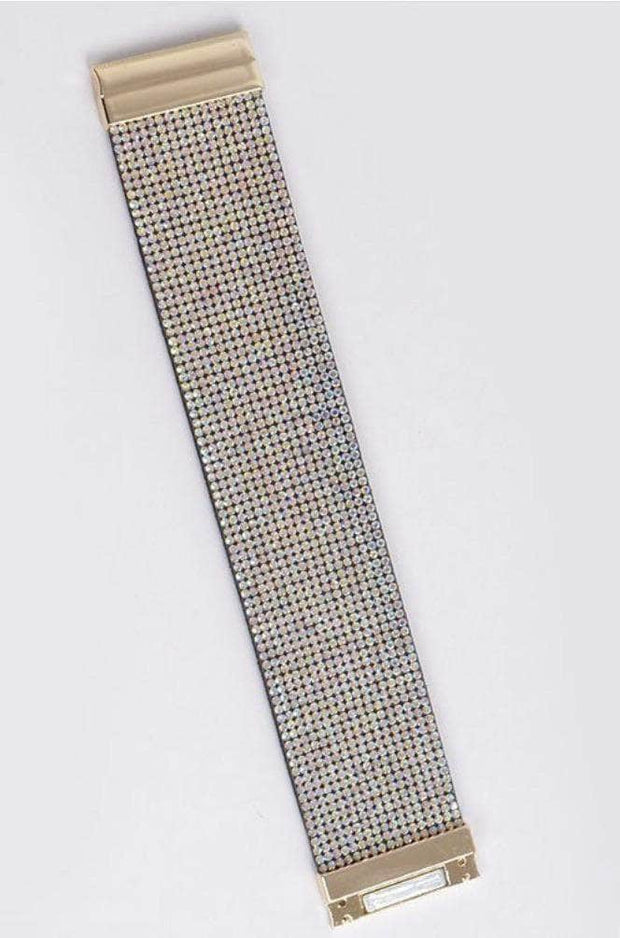 lee monet Gold Rhinestone Cuff Bracelet